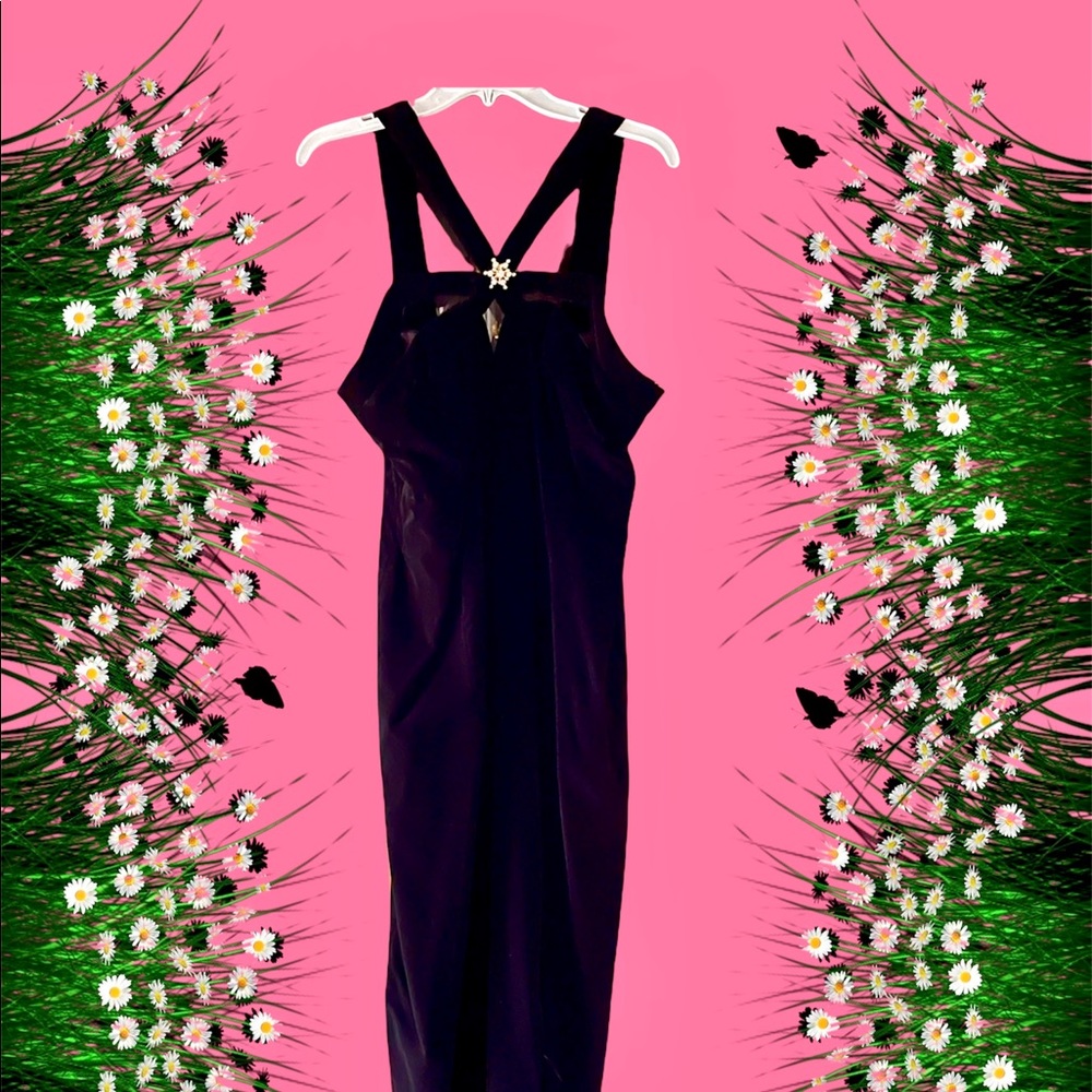 Black evening dress size 14